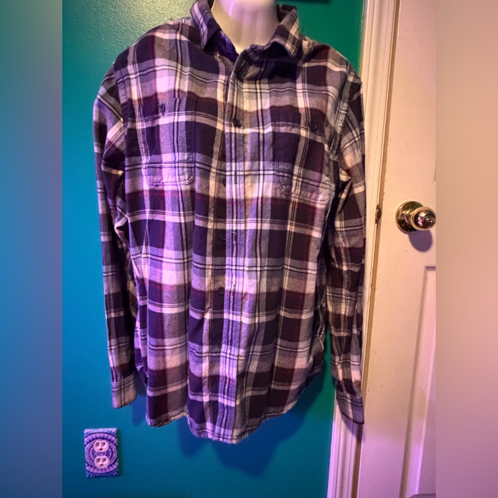 Howe Men's Plaid Shirt - Blue and White